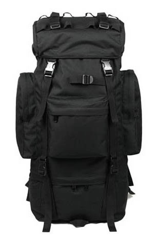 Cool2day 65L Rogisi Military Camping Hiking Mountain Travel Outdoor Waterproof Backpack EMS Shipping ZJ000217 (Black)