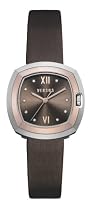 Versus By Versace Ladies 'U&Me' Dark Brown Leather Strap Watch