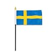 Sweden Flag 4 x 6 inch Sweden Flag 4 x 6 inch