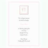 Baby Girl Feet Printable Invitations/Announcements (10 count)
