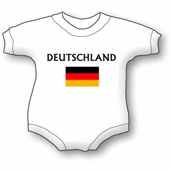 Deutschland Flag T Baby Ultrasoft Onesie