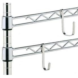<b>Large Snap On Hooks - Black Set of 4 by InterMetro</b>