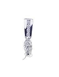 0.45 Ct Marquise Cut Diamond Pendant 14K CUT:VERY GOOD SI2 With Chain
