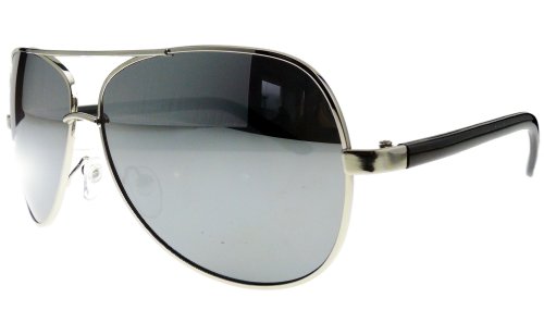 Elegante Strike Pilotenbrille / Sonnenbrille silber