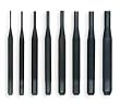 Westward 2YNE8 Drive Pin Punch Set, 8 Pc, 4 In L