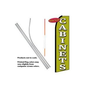 Cabinets Feather Banner Flag Kit (Flag, Pole, and Ground Mt) by 
