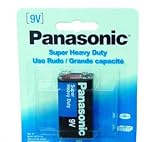 9V-1 PANASONIC SUPER HEAVY DUTY (6) 1 PACK-6 BATTERIES