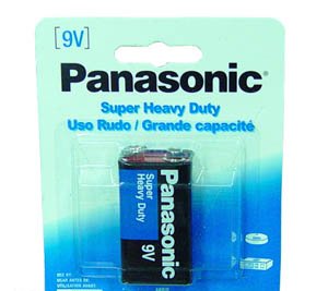 9V-1 PANASONIC SUPER HEAVY DUTY (6) 1 PACK-6 BATTERIES