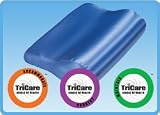 This AB Contour Pillow is designed to provide comfortable support for an aching neck and shoulders. The unique contour shape can support your neck in its most natural position, helping to relieve cervical strain, tension headaches. Using this compact, comfortable cushion while sitting also helps relieve low back strain. It also can be used as a headrest on hard surfaces.