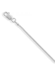 MMA Silver - 20 inch 030 Square Snake Chain Necklace