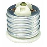 Leviton 8681 Glazed Porcelain Incandescent Lampholder Adapter