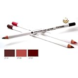 Itay Cosmetic Set of 3 Lip Liner Pencils (1,6,7)+Cala Dual Pencil Sharpener