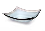 Annieglass Roman Antique Large Four Point Bowl Platinum