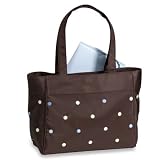 Gerber Fashion Blue / Green Embroidered Dots Baby Diaper Tote Bag + Changing Pad<br />
