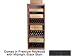 Wine Cellar Innovations Designer Series Collection Premium Redwood with Midnight Black Stain Rectangular Bin and Case 72x26x13-in.
