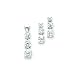 Sterling Silver 3 Stone CZ (Cubic Zirconia) Earring & Pendant Set