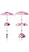 Victoria's Secret Collapsible Umbrella VS Signature Stripes