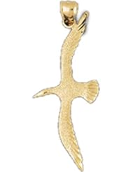 Dazzlers Solid 14k Gold Bird Charm Pendant Available in three colors from jewelsberry (weights: 2.7 grams only)