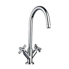 Contemporary Two Handle Centerset Clawfoot Kitchen Sink Tap Mixer,Chrome