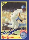 Jose Vizcaino, Los Angeles Dodgers, 1990 Score Rookie Autographed Card