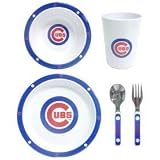 Chicago Cubs MLB Childrens 5 Piece Dinner Set by 