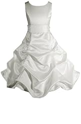 Girls Ankle Length Flower-Girl Dress/Pageant Dress/Wedding Dress 
