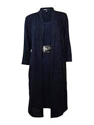 Belted Polyester/Spandex/Wool/Knit Sweater  Dress