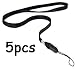 COSMOS ® 5 pcs Black Long Neck Strap Band Lanyard (36 inch full round length)For Camera Cell phone ipod mp3 mp4 PSP Wiimote ID card badge and other Electronic Devices + Cosmos cable tie