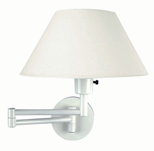 Swinger White Swing Arm Wall Lamp - LS-1171WHT