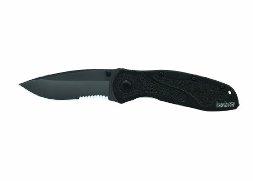 Kershaw 1670GBBLKST Black Blur Glassbreaker Knife with SpeedSafe Kershaw 1670GBBLKST Black Blur Glassbreaker Knife with SpeedSafe