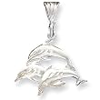 Sterling Silver Trio of Dolphins Pendant