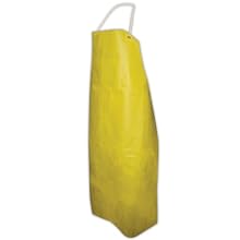 Magid 150Y Polyethylene Lightweight Vinyl Coated Bib Style Apron with Rope Tie, 36" x 44", Yellow (Each)