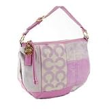 Coach Ali Patchwork Pieced Signature Hobo Shoulder Bag Purse Lilac