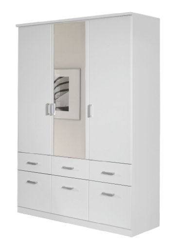 Rauch A8335.0R98 Dreht&uuml;renschrank Bremen / 3-t&uuml;rig / 1 Spiegelt&uuml;re / B 136 H 199 T 56 cm / Preisvergleich