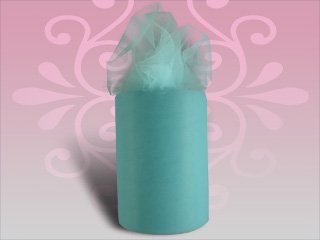 1 Wedding TULLE Spool AQUA Pool 6 Inch X 100 Yards (300 Feet) Roll