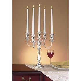 16.5 High, 5 Light, 2 Way Breakdown, Twist Arm Sterling Silver Candelabra