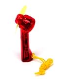 Portable Mini Fan with Light & Lanyard - Red with Yellow