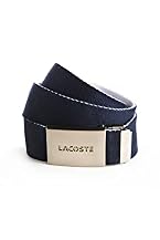 Men's Reversible Web Belt With Dye Cut Logo Plaque