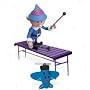 Rudolph the Red Nosed Reindeer Xylophone Player Boy Elf Action Figure