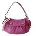 Coach Signature Poppy Groovy Shoulder Crossbody Bag Purse 13833 Fuchsia