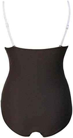 Pink Queen Woman's Push up Bandage Bustier One Piece Monokini Swimwear White-L