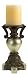 Eurofase 13636-012 Laurel Small Candlestick, Pewter/Antique Bronze