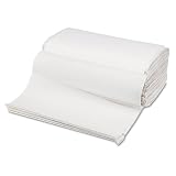 Boardwalk 6212 White 1-Ply Single-Fold Towel, 10.5 Length x 9.3 Width (16 Packs of 250)