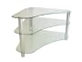 Centurion GT7 Clear Corner Contemporary Design Flat Screen 26"-43" Glass Stand