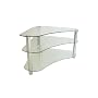 Centurion GT7 Clear Corner Contemporary Design Flat Screen 26"-43" Glass Stand