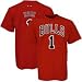 adidas Chicago Bulls #1 Derrick Rose Red Net Player T-shirt