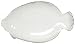 White Fish Ceramic Pottery Flounder Large Plate Set of Two 13" x 7 1/2" x 1 1/4"