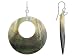 DISC MOTHER OF PEARL STERLING SILVER EARRINGS