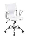 Avenue Six Dorado Office Chair. White PVC Material.