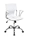 Avenue Six Dorado Office Chair. White PVC Material.